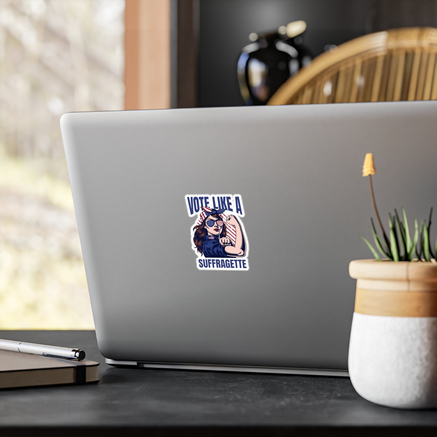 Vote Like a Suffragette Vinyl Decal — Feminist Political Sticker