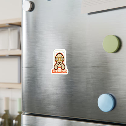 Retro Dog Vinyl Decal — Cool Art Kiss-Cut Sticker