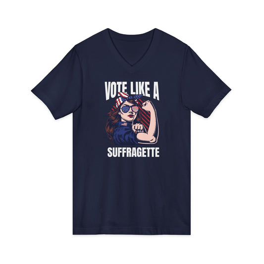 Vote Like a Suffragette V-Neck Tee