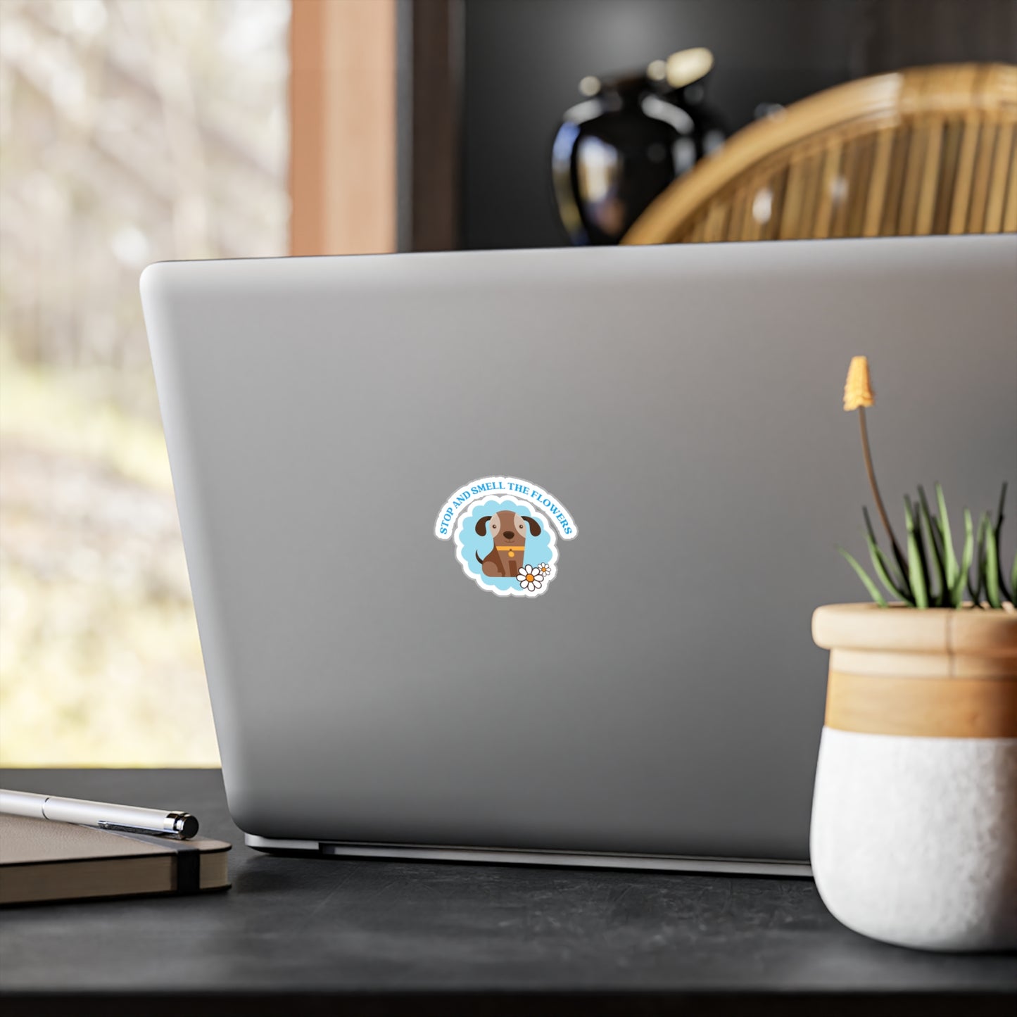 Cute Dog Vinyl Decal — Cool Art Kiss-Cut Sticker