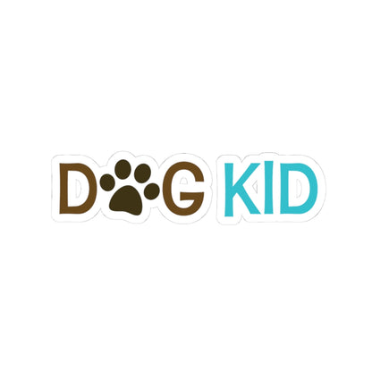 Dog Kid Kiss-Cut Sticker — Cute Kids' Dog Design
