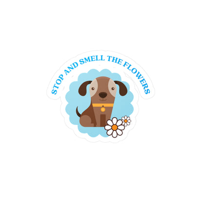 Cute Dog Vinyl Decal — Cool Art Kiss-Cut Sticker