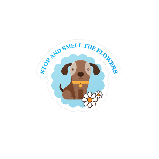Cute Dog Vinyl Decal — Cool Art Kiss-Cut Sticker